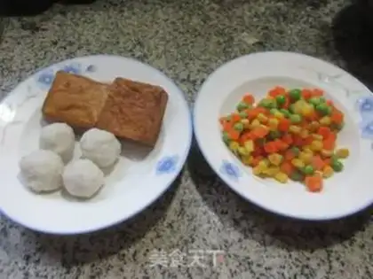 Make Scrambled fish balls dry step 0