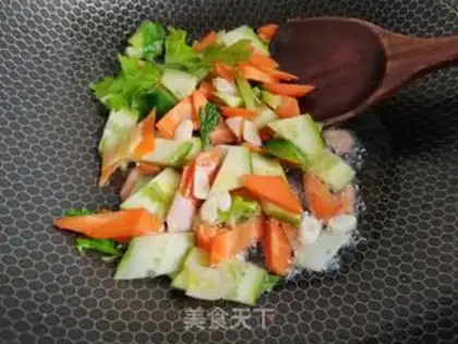 Make Celery and shrimp step 4
