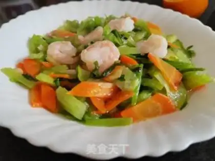 Make Celery and shrimp step 8