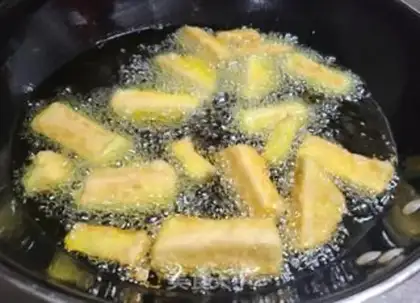 Make A fried eggplant step 3
