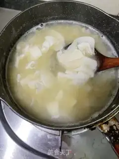 Make Sweet soup with green potatoes step 7