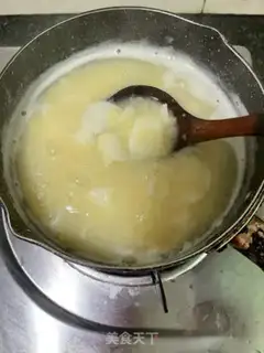Make Sweet soup with green potatoes step 8