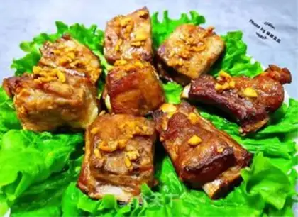 Make Air-fried garlic ribs step 9
