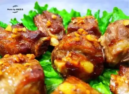 Make Air-fried garlic ribs step 12