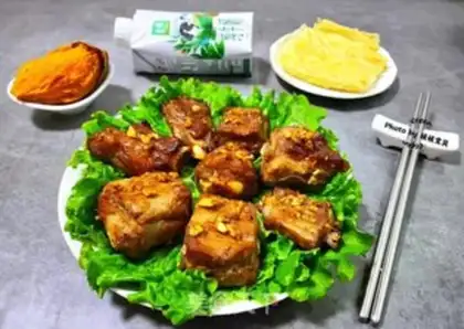 Make Air-fried garlic ribs step 13
