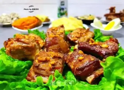 Make Air-fried garlic ribs step 14
