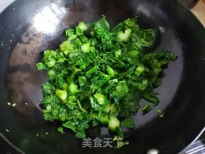 Make Mustard egg fried rice step 4