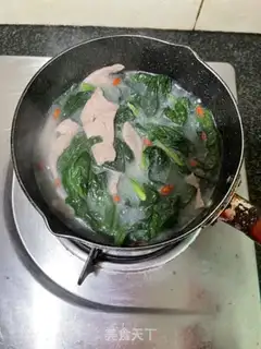 Make Spinach liver soup step 13