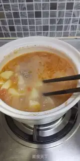 Make Potato tomato beef soup step 7