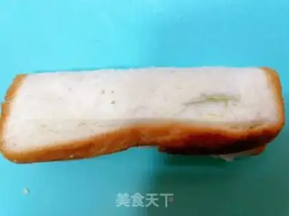 Make Ham cheese toast step 4