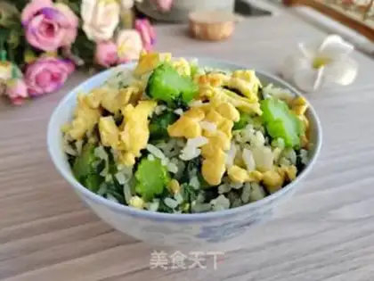 Make Mustard egg fried rice step 7