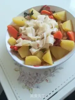 Make Big plate of chicken noodles step 9
