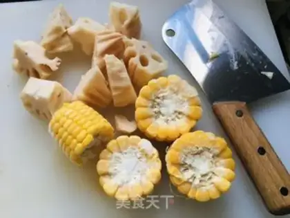 Make ♪ Mountain medicine corn chop soup ♪ step 0