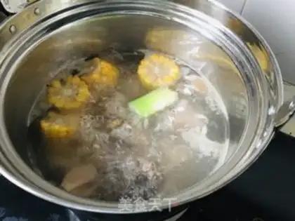 Make ♪ Mountain medicine corn chop soup ♪ step 4