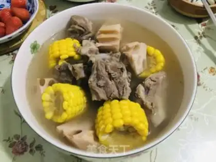 Make ♪ Mountain medicine corn chop soup ♪ step 5