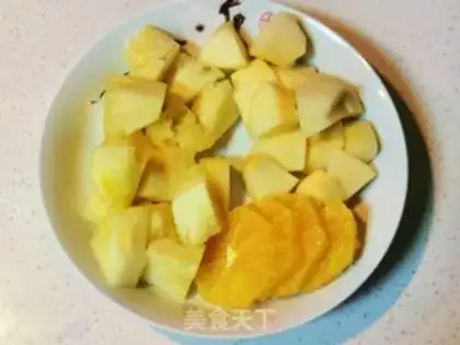Make Pineapple apple soup step 1