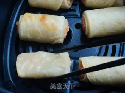 Make Spring shrimp rolls step 10