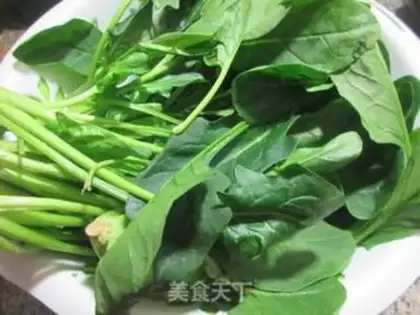 Make A thousand pieces of spinach step 1