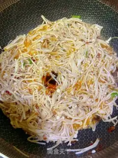 Make Spicy golden needle mushrooms step 6