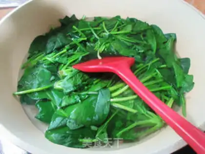 Make A thousand pieces of spinach step 5