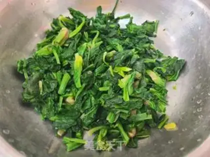 Make Sesame salt spinach step 2