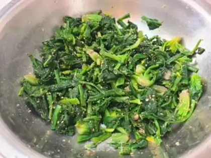Make Sesame salt spinach step 5