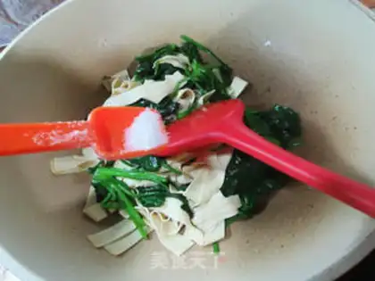 Make A thousand pieces of spinach step 9