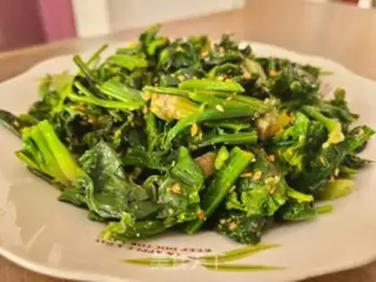 Make Sesame salt spinach step 7