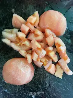 Make Tomato fan shrimp step 0