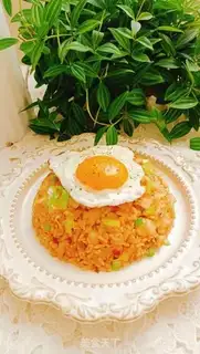Make Hot cabbage shrimp fried rice step 12