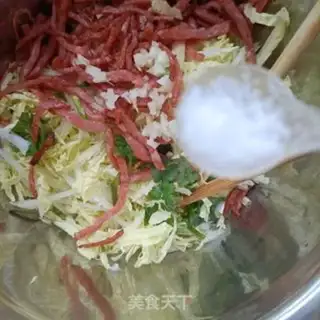 Make Ham sausage cabbage step 11