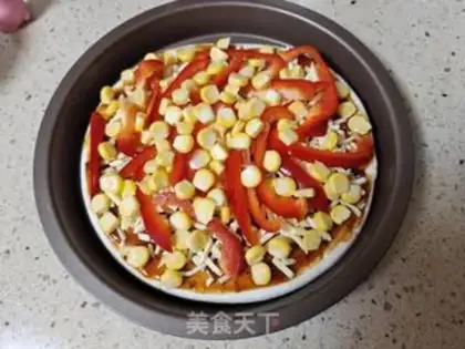 Make Corn pizza step 1