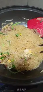 Make Meat loafed rice powder step 9
