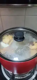 Make Five fingers of peaches and tatters step 5