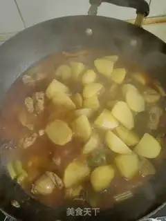 Make Potato burn ribs step 7