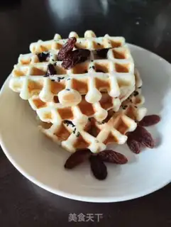Make raisin waffles step 8