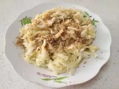 Make Sesame salt cabbage step 5