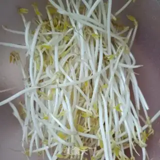 Make Ham sausage and green bean sprouts step 0