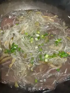 Make Duck blood fan soup step 5