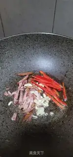 Make Green bean burrito step 3