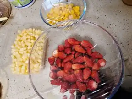 Make Ten-inch fruit cake step 0