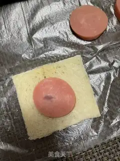 Make Cheese ham sandwich step 3