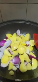 Make Coconut gravy, potatoes step 11