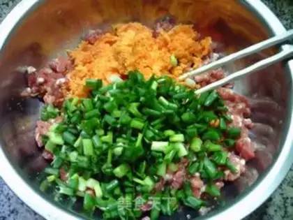 Make Salted egg ointment dumplings step 7
