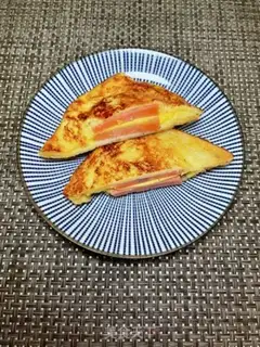 Make Cheese ham sandwich step 12