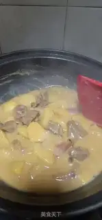 Make Coconut gravy, potatoes step 20