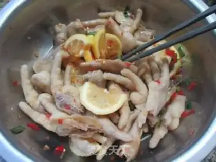 Make Lemon chicken claws step 12