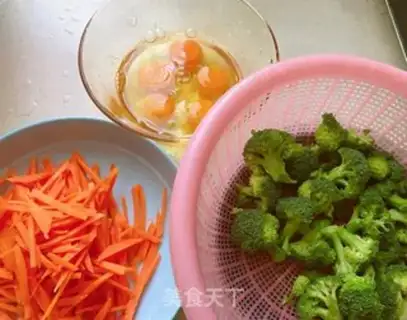 Make A chicken cake with broccoli step 1