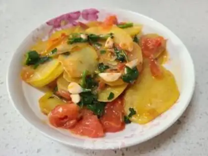 Make Garlic tomato chips step 5