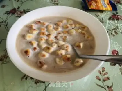 Make Mongol milk tea and beans step 4